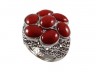 Anello in Argento 925 con spole di corallo