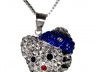 Collana in Argento hello kitty con cristalli