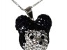 Collana in Argento topolino con cristalli colorati