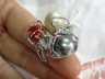 Anello in argento 925 con perle e corallo