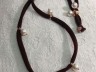 Bracciale in tessuto, Argento 925 e perle