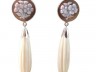 Orecchini Argento 925 con cammeo e bianco avorio