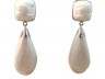 Orecchini Argento 925 con cammeo e bianco avorio